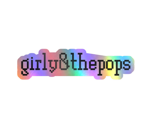 girly & the pops kiss-cut vinyl stickers